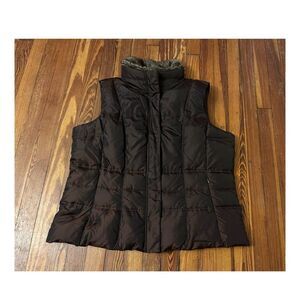 Eddie Bauer Women's Brown Puffer Vest